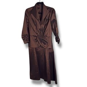 Tadashi Shoji Brown Formal 2 Piece Set Size 8 Mother of the Bride